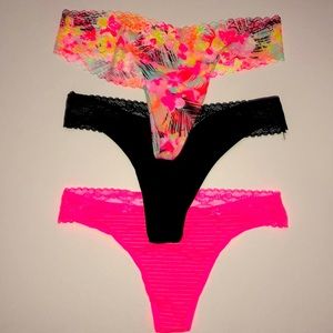 NWT victoria secret panty bundle 3 for $21